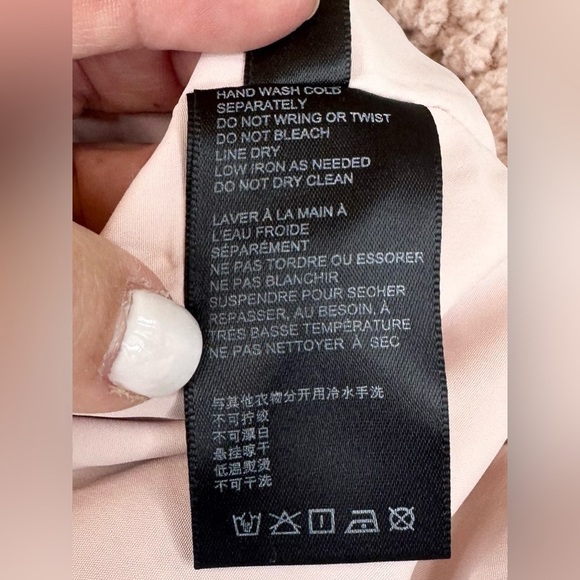 Urban Outfitters Willow Fuzzy Pink Drawstring Teddy Jacket Size Small - Picture 11 of 12